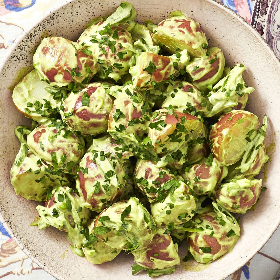 Green Goddess Roasted Potato Salad