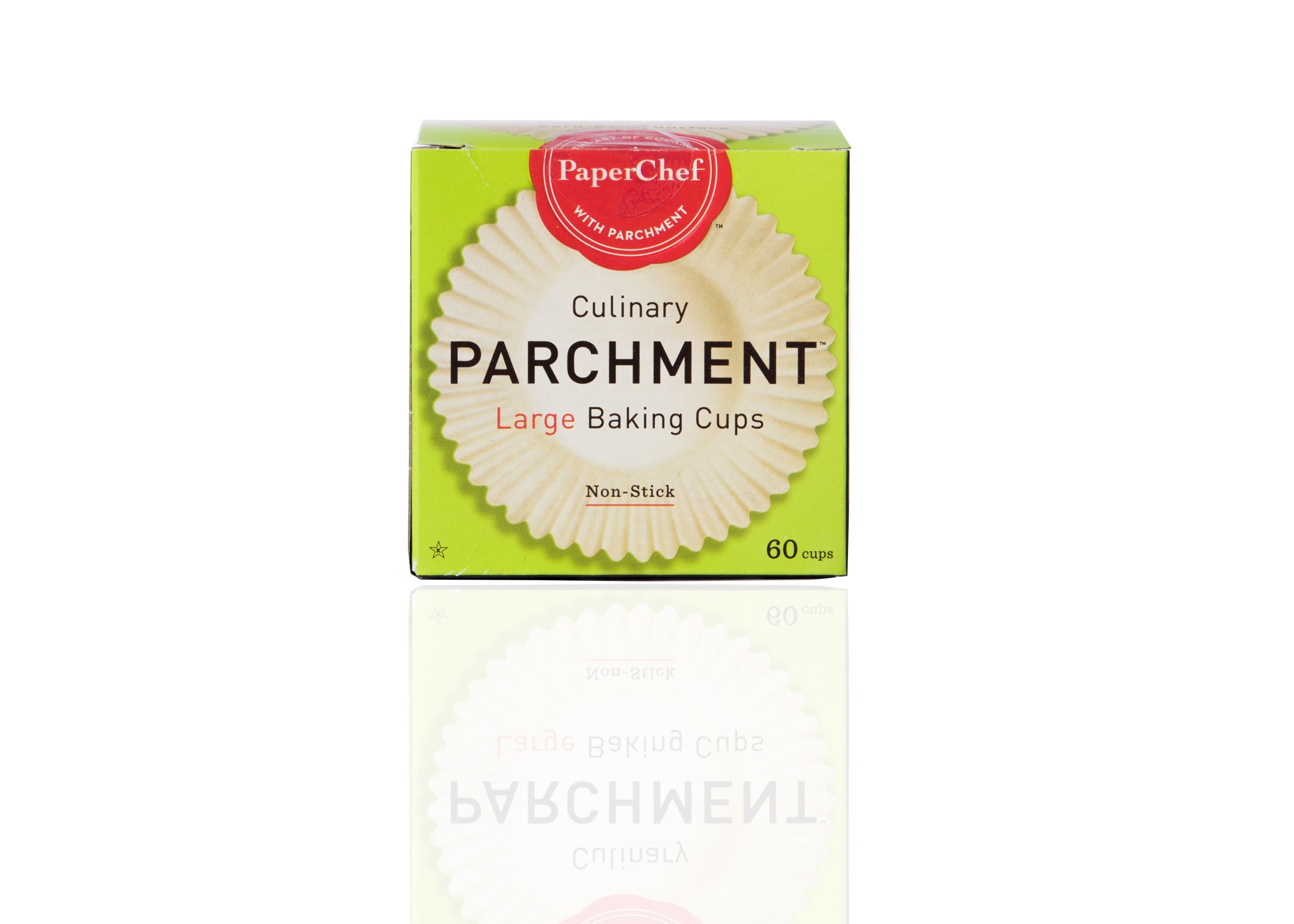 Paper Chef Culinary Parchment Baking Cups, Nonstick, Large - 60 cups